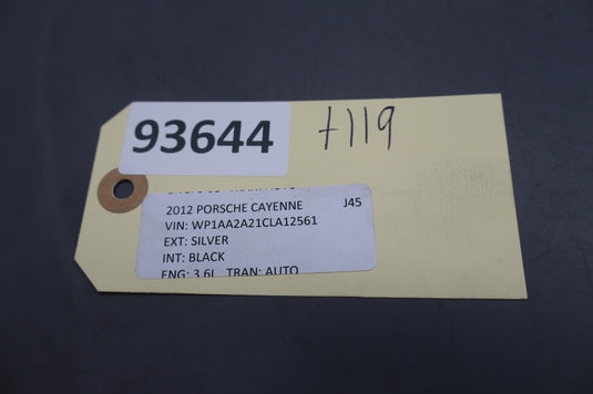 11-14 Porsche Cayenne Right Passenger Side Engine Bay Cover Trim Panel Oem