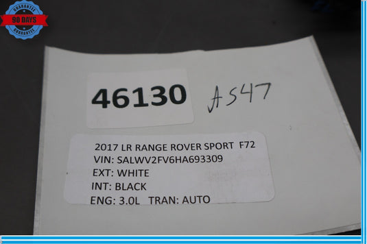 14-17 Land Rover Range Rover Sport Front Left Side Interior Roof Grab Hanlde Oem