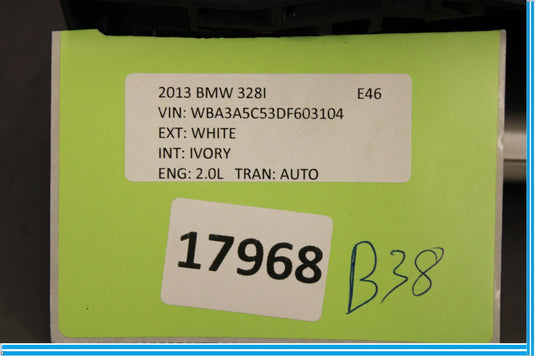 12-18 BMW 320i 328i F30 Rear Right Passenger Side Exterior Door Panel Handle Oem