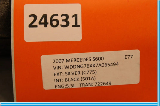 07-14 Mercedes CL550 S550 W216 Engine Motor Starter 0061516101 Oem