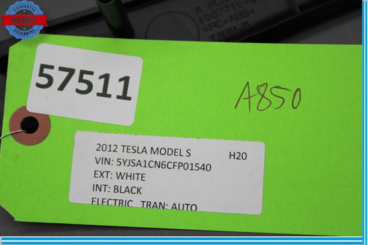 12-20 Tesla Model S Right Middle A Pillar Trim Cover Panel 100771100C Oem