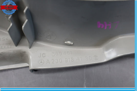 03-12 Mercedes R230 SL500 Front Left Driver Seat Inner Track Trim Cover Oem