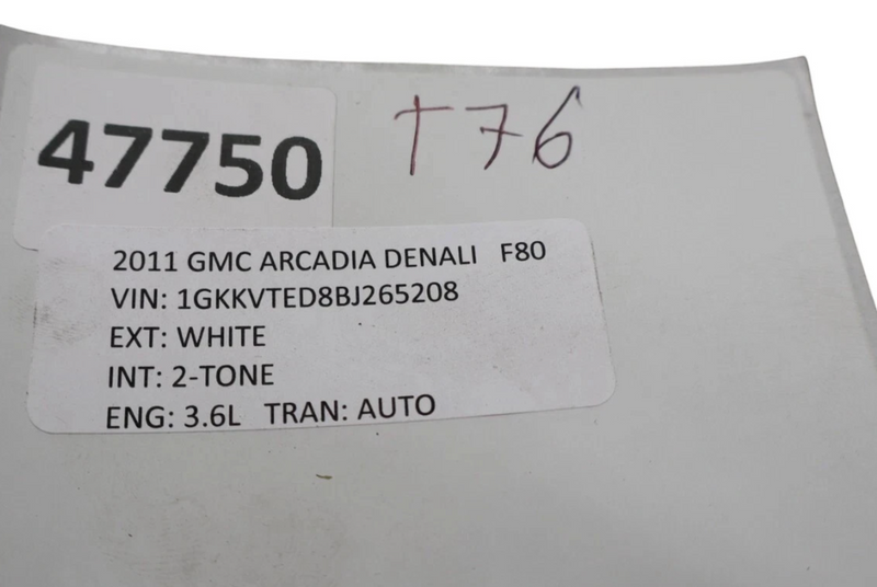 Load image into Gallery viewer, 07-12 GMC Acadia Denali Front Lower Radiator Air Baffle Black 22865528 Oem
