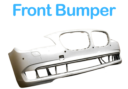 09-12 BMW 750i Series Front Bumper Cover Panel Assembly White 51117251630 OEM