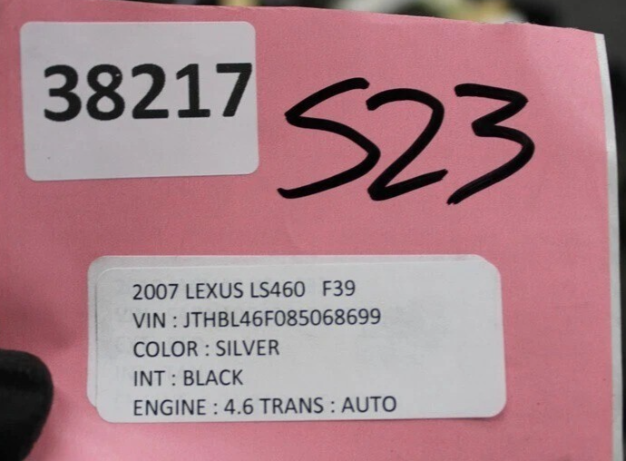 Load image into Gallery viewer, 07-09 Lexus LS460 Front Right Passenger Side Interior Door Panel Black Oem

