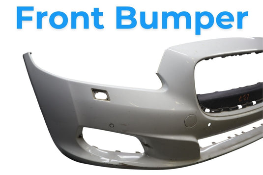 10-15 Jaguar X351 XJ XJL XJR Front Bumper Cover Panel Assembly White Oem