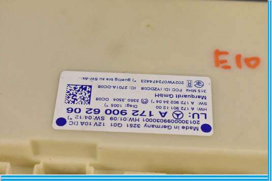 10-15 Mercedes W204 C250 C350 Keyless Go Entry Control Module Oem