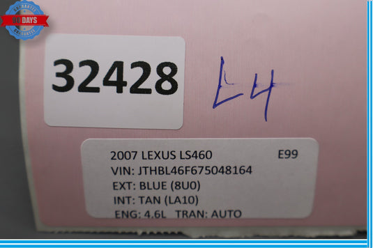 07-12 Lexus LS460 Steering Wheel Tilt Telescope Control Switch Oem