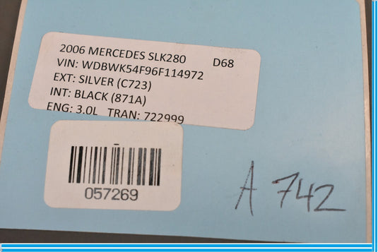 05-11 Mercedes SLK280 SLK350 Right Passenger side Door Tweeter Speaker Oem