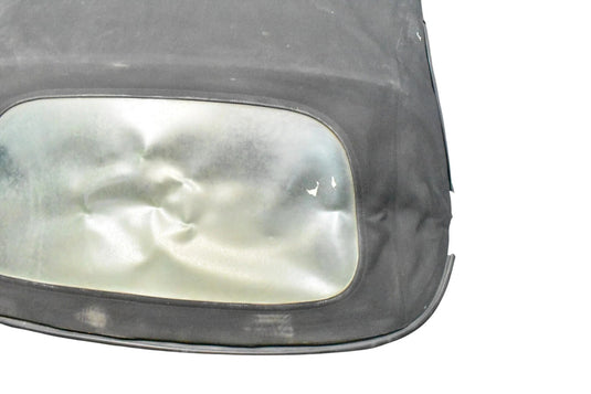 97-04 Porsche Boxster Soft Roof Folding Top W/ Frame & Back Glass Black Oem