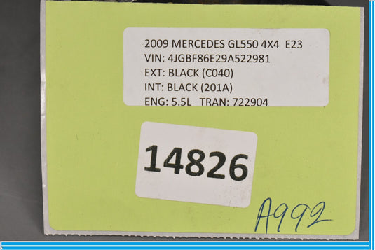 07-12 Mercedes X164 GL550 GL450 High Tone Horn Siren Signal Oem