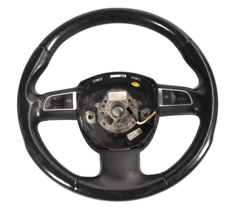 Load image into Gallery viewer, 08-10 Audi A8 3 Spoke Steering Wheel Leather w/Switches 4E0419091DB OEM
