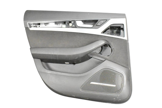 11-17 Audi A8  A8 Quattro Rear Left Side Interior Door Trim Panel Black OEM