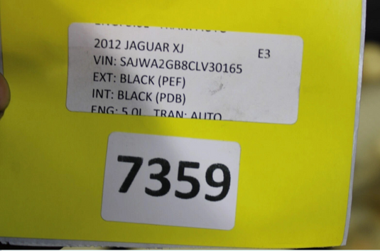 10-15 Jaguar XJ X351 Rear Left & Right Side Seat Bottom Cushion Black Oem