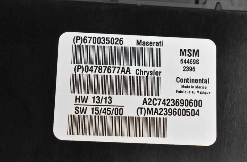 Load image into Gallery viewer, 14-20 Maserati Ghibli Levante Front Left Side Seat Control Controller Module Oem
