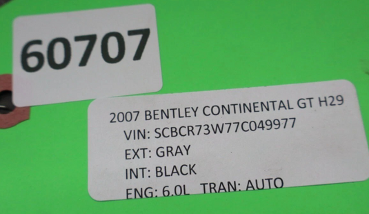 03-18 Bentley Continental GT Boot Floor Spare Wheel Cover Black 3W0863547E Oem