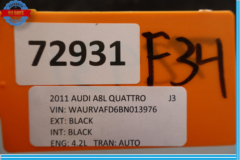 Load image into Gallery viewer, 11-18 Audi A8 A8 Quattro Rear Right Passenger Side Fender Liner Splash Guard Oem
