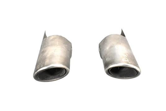 04-06 Jaguar XJ8 XJR X358 Rear Right And Left Side Exhaust Muffler Tip Set Oem