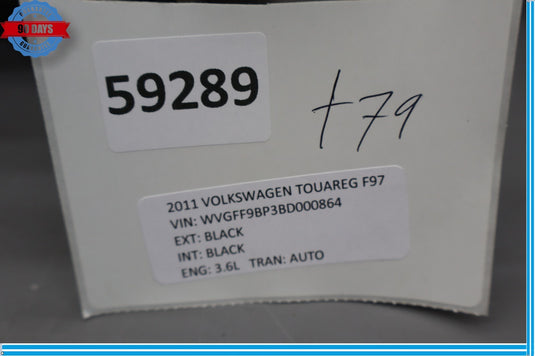 11-17 Volkswagen VW Touareg Front Left Driver Lower Dash Panel Cover Oem