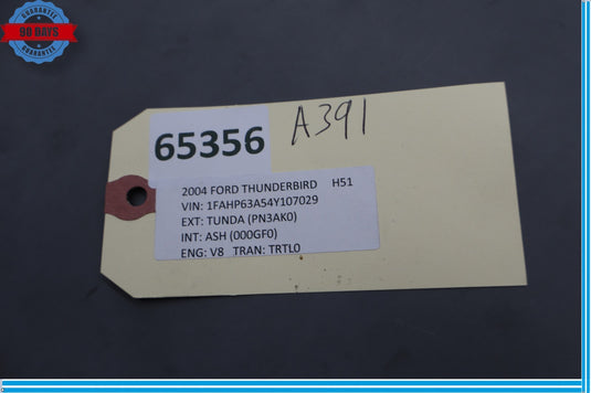 02-05 Ford Thunderbird Speedometer Instrument Cluster Bezel Trim 54044070 Oem