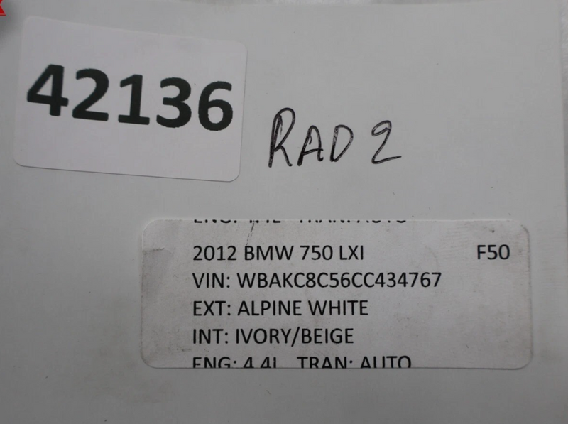 Load image into Gallery viewer, 09-15 BMW 750Li 750Li xDrive Engine Motor Cooling Radiator 17117576827 Oem
