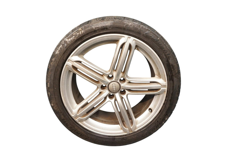 Load image into Gallery viewer, 11-15 Audi S8 A8 Quattro 9JX20"H2 5 Spoke Alloy Wheel Rim W/ Tire  Silver Oem
