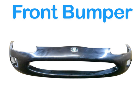 97-00 Jaguar X100 XK8 XKR Front Bumper Shell Cover Panel Assembly Black OEM