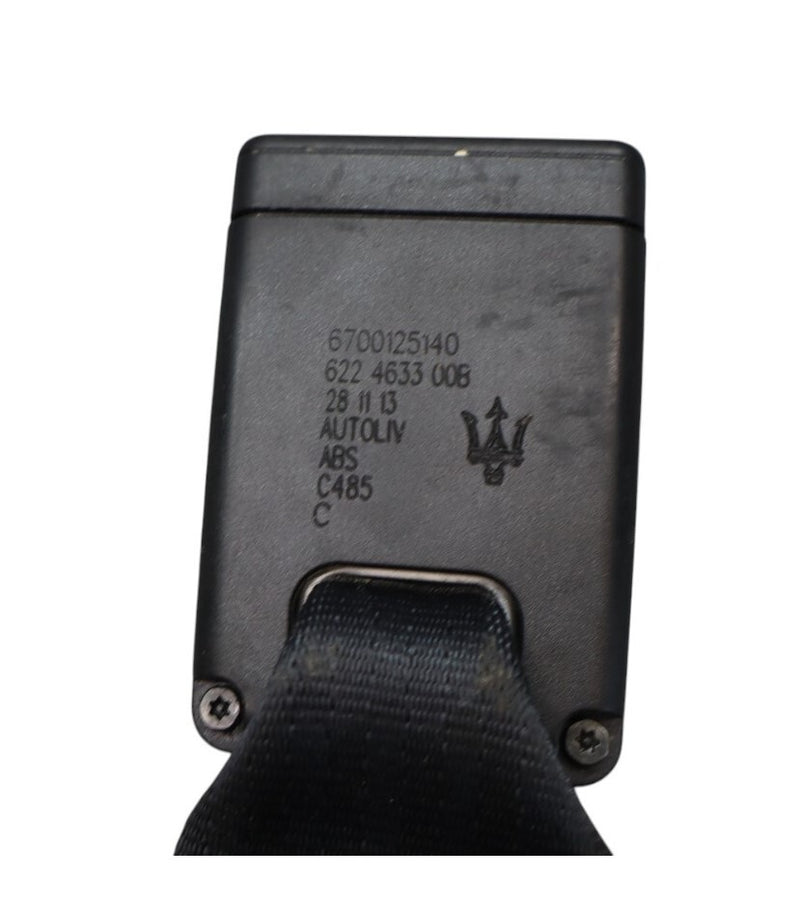 Load image into Gallery viewer, 14-22 Maserati Ghibli M157 Rear Center Side Seat Belt Buckle Black Oem
