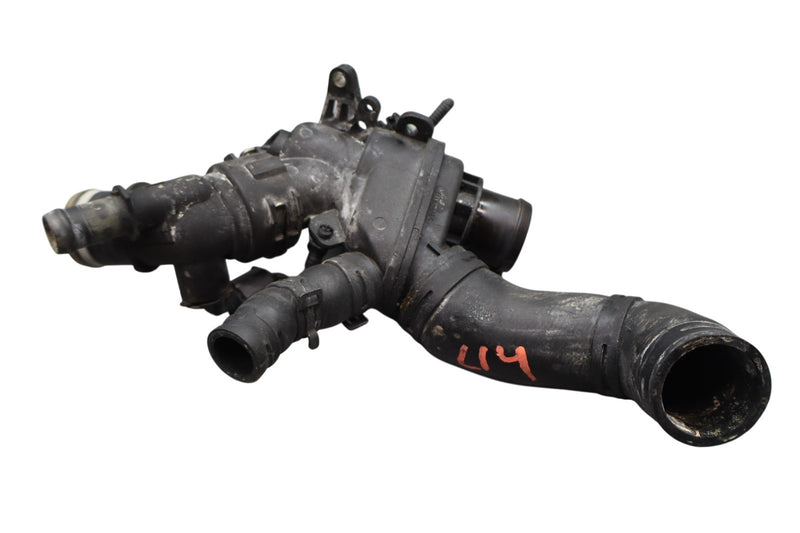 Load image into Gallery viewer, 16-20 Jaguar X260 XF 3.0L V6 Engine Coolant Thermostat Housing Tube w/ Hose Oem
