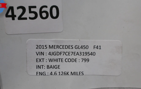 12-19 Mercedes GL450 ML350 Rear Right Passenger Side Spindle Knuckle Hub Oem