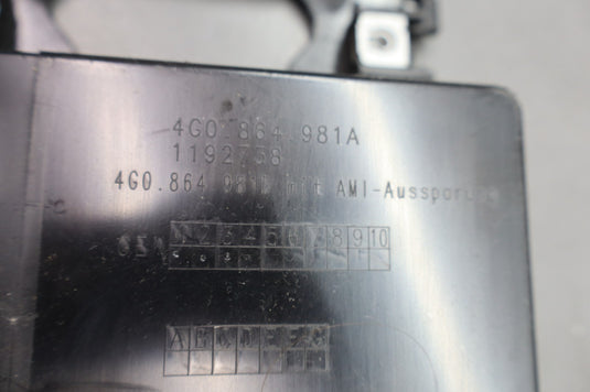 12-15 Audi A6 Quattro Center Console Storage Compartment Tray 4G0864981 Oem