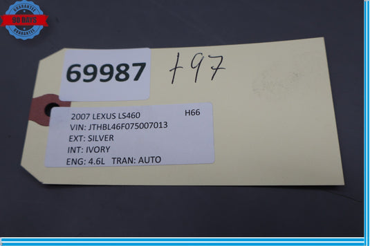 07-12 Lexus LS460 Front Left Driver Seat Lower Trim Cover 71868-50040 Oem