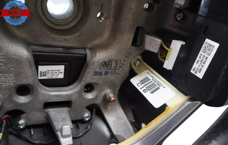Load image into Gallery viewer, 17-20 Genesis G80 Driver Steering Wheel Leather  W/ Switch Button 96700B1000 Oem
