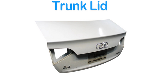 09-12 Audi A4 Sedan Rear Liftgate Tailgate Trunk Lid Hatch Panel White Oem