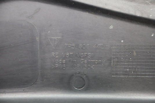 11-14 Porsche Cayenne 958 Front Right Side Engine Bay Cover Panel 7P5806442D Oem