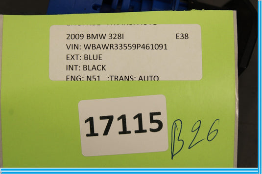 07-13 BMW 335i 328i Convertible Boot Trunk Tailgate Catch Lock Key Oem