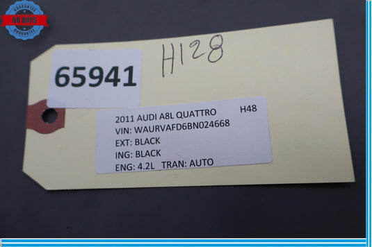 11-18 Audi A8 Quattro S8 Front Left Hood Side Cowl Extension Trim Black Oem