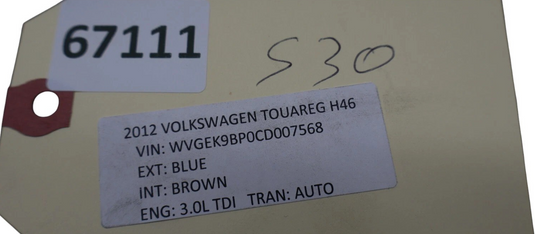 11-14 Volkswagen VW Touareg Rear Right Passenger Side Interior Door Panel Oem