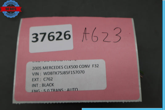 03-09 Mercedes W209 CLK350 CLK500 Anti Theft Alarm Module 2118209126 Oem