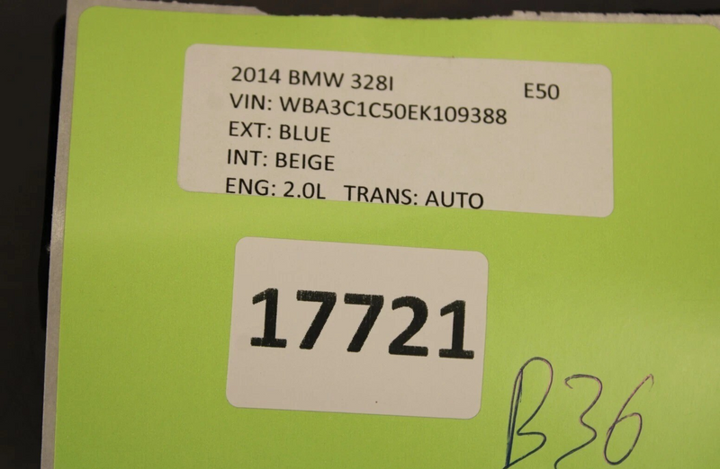 Load image into Gallery viewer, 12-18 BMW 320i 328i F30 Rear Left Driver Side Seat Belt Buckle Latch Black Oem

