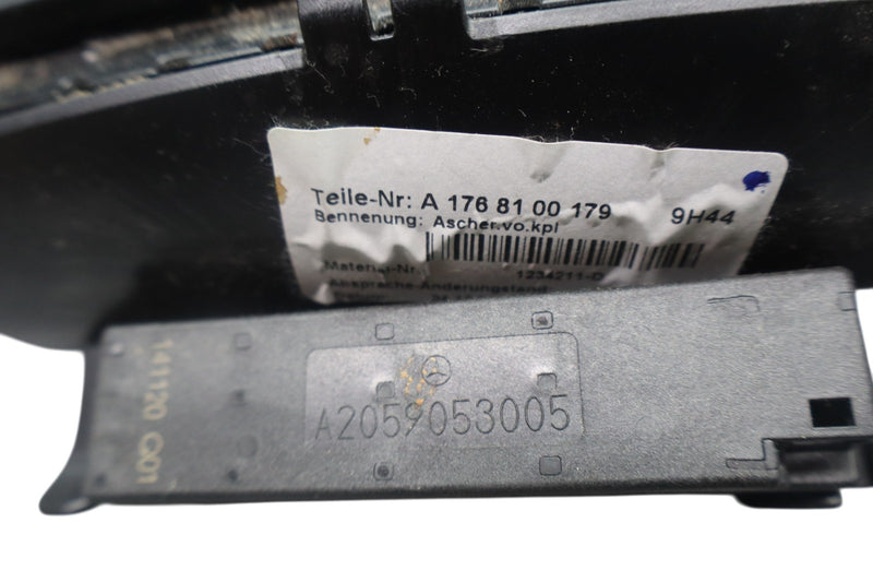 Load image into Gallery viewer, 14-20 Mercedes CLA250 Center Console Ashtray Storage Panel Black Oem
