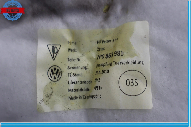 Load image into Gallery viewer, 11-14 Volkswagen VW Touareg Rear Right Passenger Side Door Panel Cover Trim Oem
