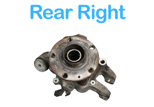 03-12 Bentley Continental GT Flying Spur Rear Right Side Spindle Knuckle Hub Oem
