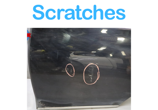 15-16 Hyundai Genesis Rear Left Driver Side Door Shell Cover Panel Black OEM