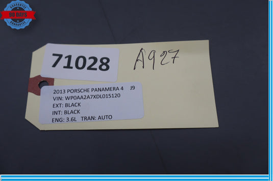 10-16 Porsche Panamera Rear Left Side C Pillar Armrest Extension Cover Oem