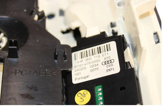 11-18 Audi A8 Quattro Front Dome Reading Light W/ Sunroof Switch 4H0959719 Oem