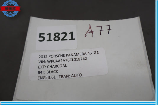 10-16 Porsche Panamera 970 Steering Column Lower Trim Cover Black Oem