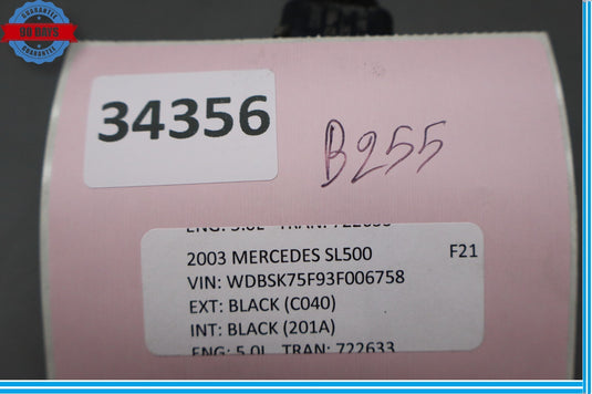 03-08 Mercedes R230 SL500 Bumper Parking Parktronic Sensor Oem