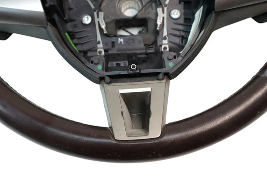 09-11 Jaguar XF X250 Driver Leather Steering Wheel W/ Gear shifter pedal Oem