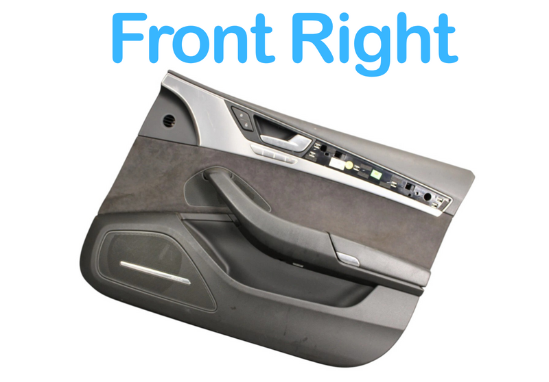 Load image into Gallery viewer, 11-17 Audi A8 Quattro Front Right Passenger Side Interior Door Panel Black Oem
